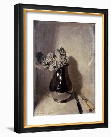 Stocks and Silver, 1918 (Oil on Board)-William Nicholson-Framed Giclee Print