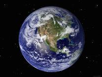 Full Earth Showing North America (With Stars)-Stocktrek Images-Photographic Print
