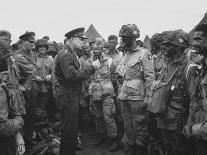 General Dwight D. Eisenhower Talking with Soldiers of the 101st Airborne Division-Stocktrek Images-Photographic Print