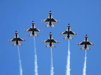 The U.S. Air Force Thunderbirds Perform a 6-ship Formation Flyby During An Air Show-Stocktrek Images-Photographic Print