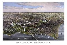 Vintage Print of Washington D.C-Stocktrek Images-Art Print