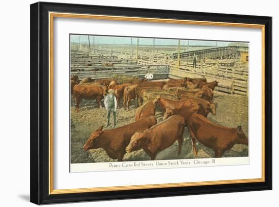 Stockyards, Chicago, Illinois-null-Framed Art Print