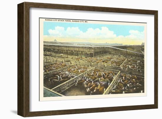 Stockyards, Kansas City, Missouri-null-Framed Art Print