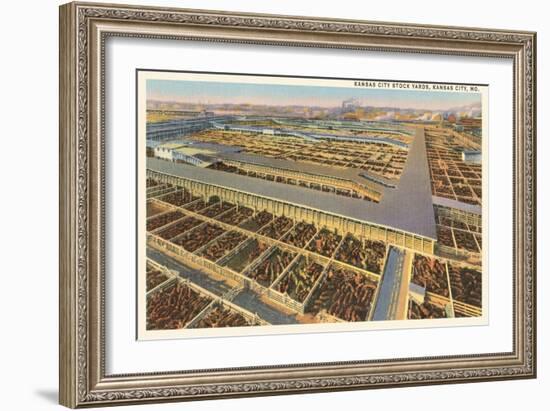 Stockyards, Kansas City, Missouri-null-Framed Art Print