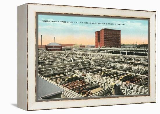 Stockyards, Omaha, Nebraska-null-Framed Stretched Canvas