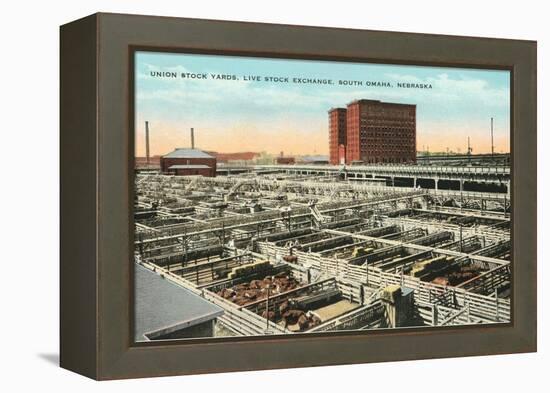 Stockyards, Omaha, Nebraska-null-Framed Stretched Canvas