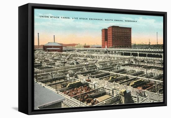 Stockyards, Omaha, Nebraska-null-Framed Stretched Canvas