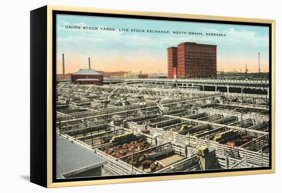 Stockyards, Omaha, Nebraska-null-Framed Stretched Canvas