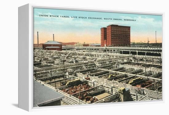 Stockyards, Omaha, Nebraska-null-Framed Stretched Canvas