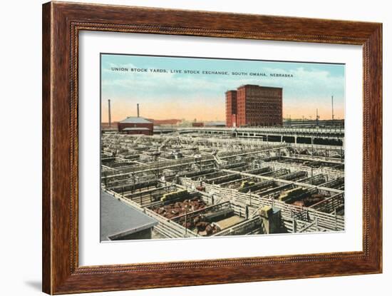 Stockyards, Omaha, Nebraska-null-Framed Art Print