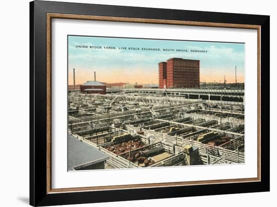 Stockyards, Omaha, Nebraska-null-Framed Art Print