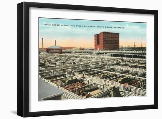 Stockyards, Omaha, Nebraska-null-Framed Art Print