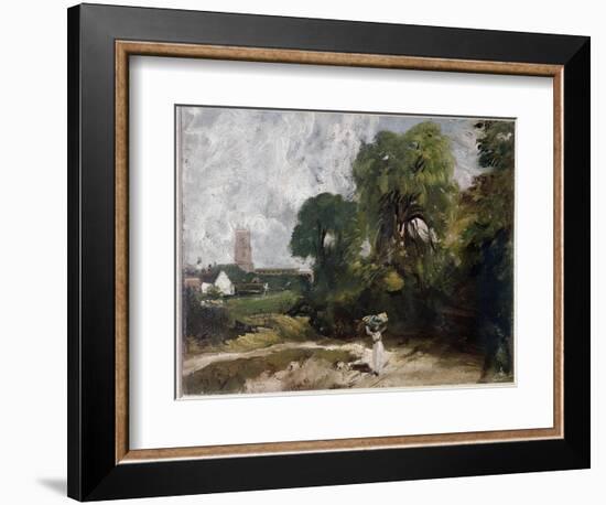 Stoke-By-Nayland (Oil on Canvas, C.1830)-John Constable-Framed Giclee Print