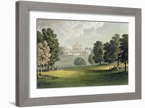 Stoke Park, from Ackermann's "Repository of Arts", Published circa 1826-John Gendall-Framed Giclee Print