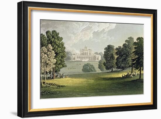 Stoke Park, from Ackermann's "Repository of Arts", Published circa 1826-John Gendall-Framed Giclee Print