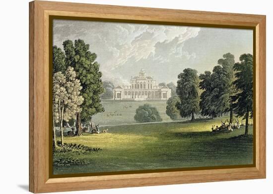 Stoke Park, from Ackermann's "Repository of Arts", Published circa 1826-John Gendall-Framed Premier Image Canvas