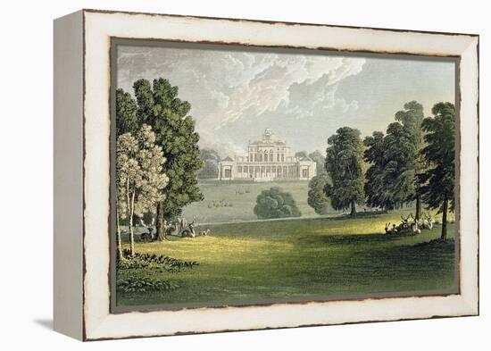 Stoke Park, from Ackermann's "Repository of Arts", Published circa 1826-John Gendall-Framed Premier Image Canvas