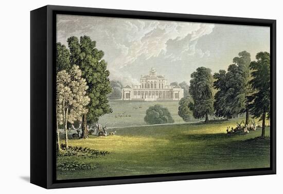 Stoke Park, from Ackermann's "Repository of Arts", Published circa 1826-John Gendall-Framed Premier Image Canvas