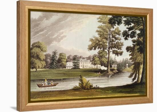 Stoke Place, from Ackermann's 'Repository of Arts', Published C.1826-John Gendall-Framed Premier Image Canvas