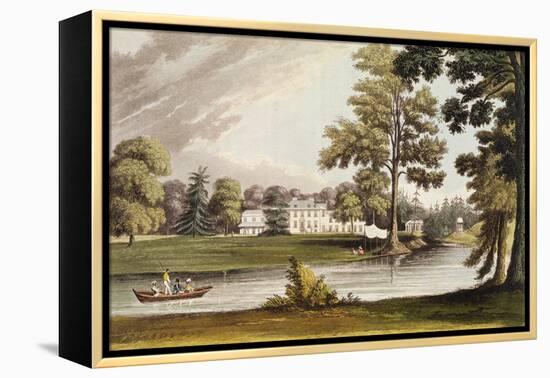 Stoke Place, from Ackermann's 'Repository of Arts', Published C.1826-John Gendall-Framed Premier Image Canvas