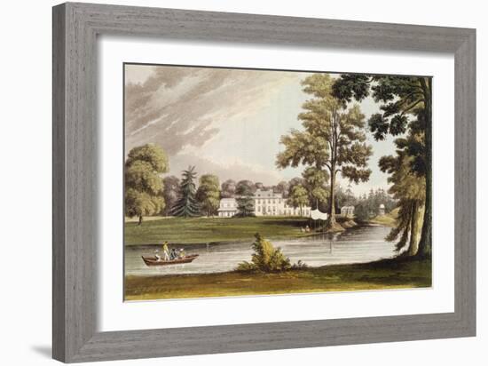 Stoke Place, from Ackermann's 'Repository of Arts', Published C.1826-John Gendall-Framed Giclee Print