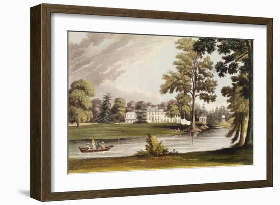 Stoke Place, from Ackermann's 'Repository of Arts', Published C.1826-John Gendall-Framed Giclee Print