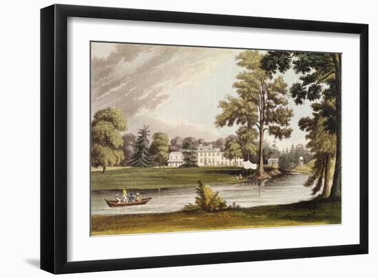 Stoke Place, from Ackermann's 'Repository of Arts', Published C.1826-John Gendall-Framed Giclee Print