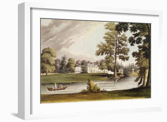 Stoke Place, from Ackermann's 'Repository of Arts', Published C.1826-John Gendall-Framed Giclee Print