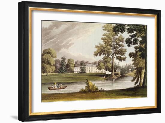 Stoke Place, from Ackermann's 'Repository of Arts', Published C.1826-John Gendall-Framed Giclee Print