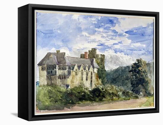 Stokesay Castle and Abbey-David Cox-Framed Premier Image Canvas