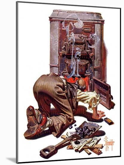 "Stoking the Furnace,"October 15, 1938-Joseph Christian Leyendecker-Mounted Giclee Print