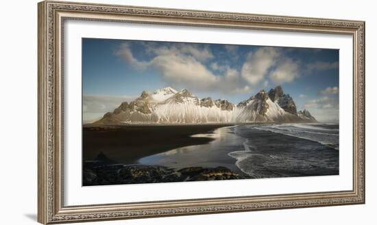 Stokksnes Mountain And Beach-Philippe Manguin-Framed Photographic Print