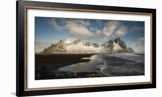 Stokksnes Mountain And Beach-Philippe Manguin-Framed Photographic Print