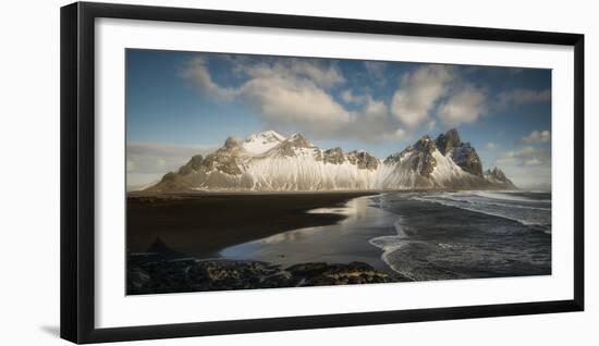 Stokksnes Mountain And Beach-Philippe Manguin-Framed Photographic Print