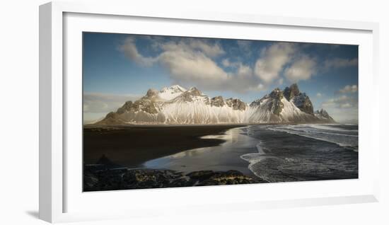 Stokksnes Mountain And Beach-Philippe Manguin-Framed Photographic Print