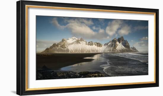 Stokksnes Mountain And Beach-Philippe Manguin-Framed Photographic Print