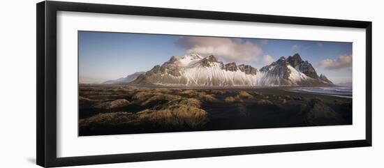 Stokksnes Mountain Panoramic-Philippe Manguin-Framed Photographic Print