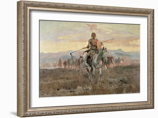 Stolen Horses, 1911-Charles Marion Russell-Framed Giclee Print