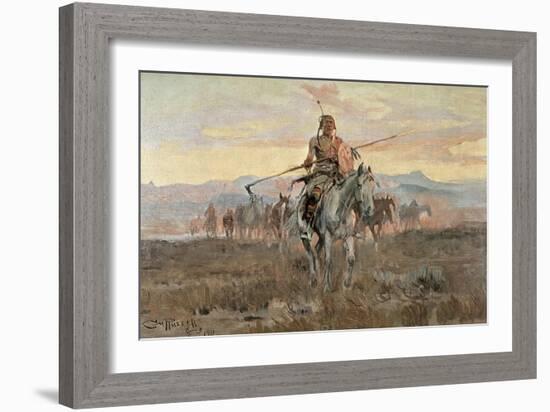 Stolen Horses, 1911-Charles Marion Russell-Framed Giclee Print