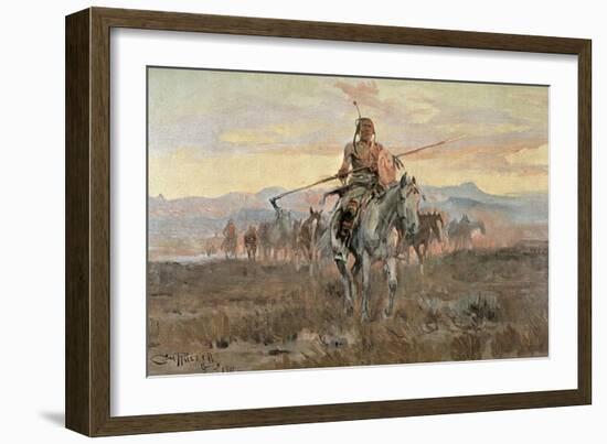 Stolen Horses, 1911-Charles Marion Russell-Framed Giclee Print