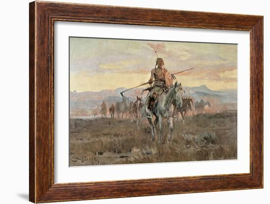 Stolen Horses, 1911-Charles Marion Russell-Framed Giclee Print