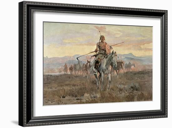 Stolen Horses, 1911-Charles Marion Russell-Framed Giclee Print