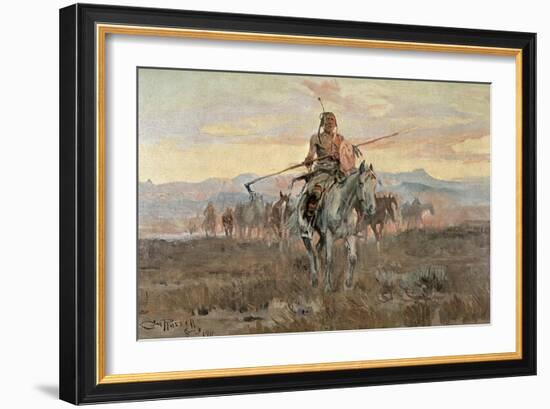 Stolen Horses, 1911-Charles Marion Russell-Framed Giclee Print