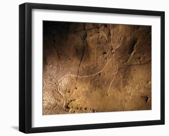 Stone-age Cave Art, Asturias, Spain-Javier Trueba-Framed Photographic Print