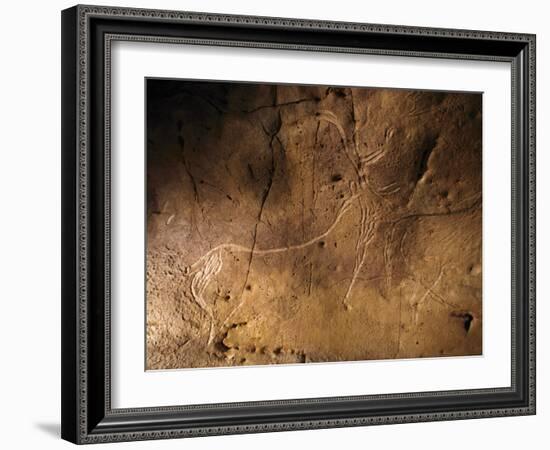 Stone-age Cave Art, Asturias, Spain-Javier Trueba-Framed Photographic Print