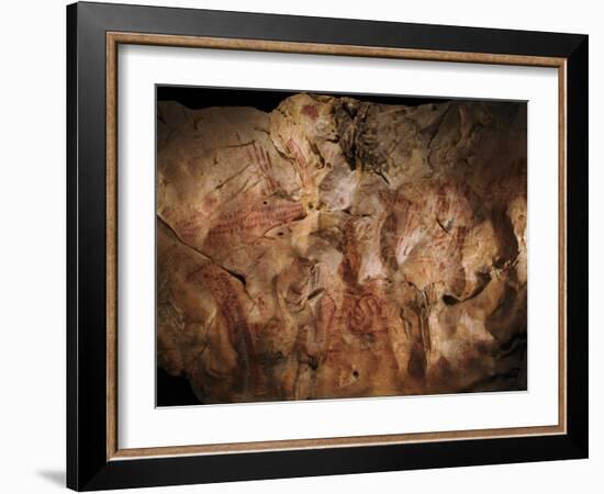 Stone-age Cave Paintings, Asturias, Spain-Javier Trueba-Framed Photographic Print