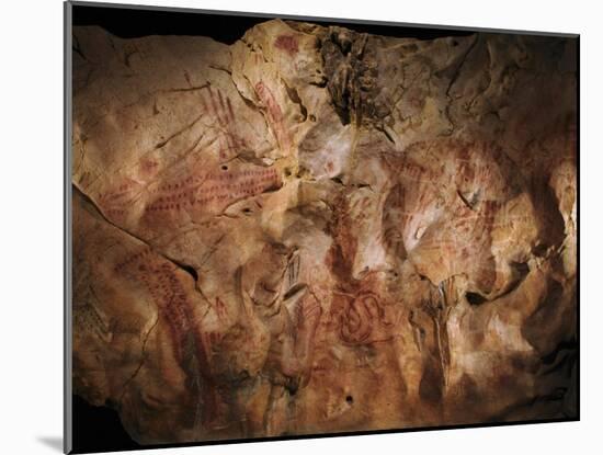 Stone-age Cave Paintings, Asturias, Spain-Javier Trueba-Mounted Photographic Print