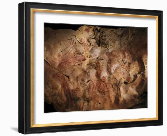 Stone-age Cave Paintings, Asturias, Spain-Javier Trueba-Framed Photographic Print