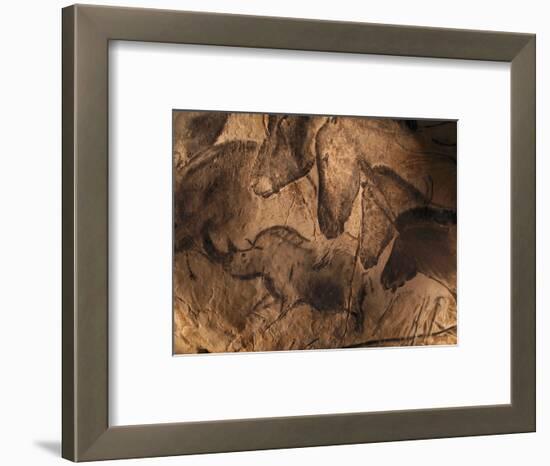 Stone-age Cave Paintings, Chauvet, France-Javier Trueba-Framed Premium Photographic Print