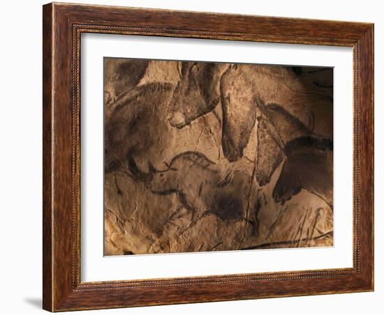 Stone-age Cave Paintings, Chauvet, France-Javier Trueba-Framed Photographic Print